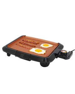 MegaChef 10.63 Inch Electric Grill with Copper Coating