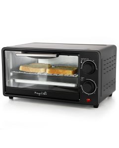 MegaChef 9.5 Quart Electric Counter Top Toaster Oven in Matte Black
